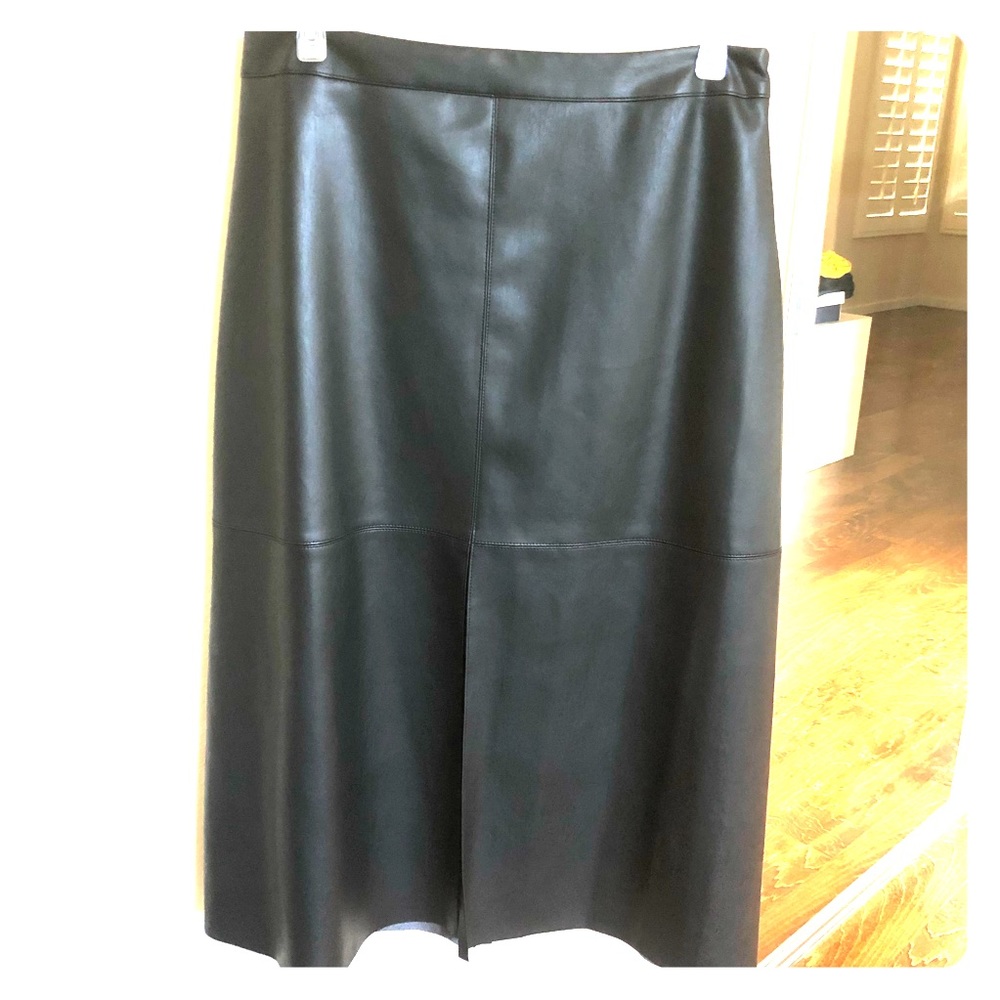 Faux Leather Skirt